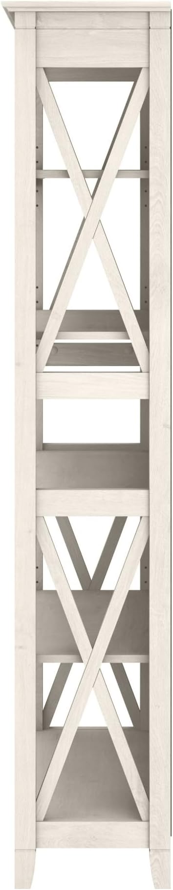 Bush Furniture Tall 5 Shelf Bookcase for Living Room or Home Office, Large Bo...