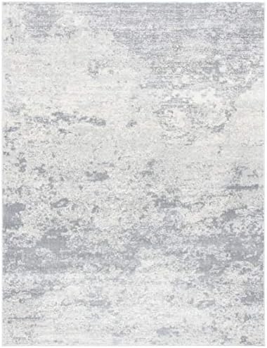 SAFAVIEH Brentwood Collection 8' x 10' Grey/Ivory BNT822H Modern Abst...
