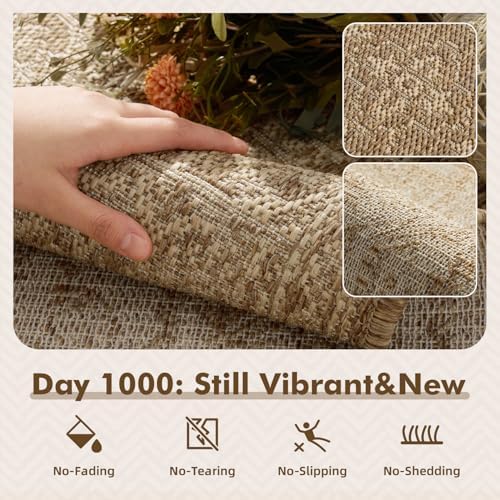 MontVoo-Outdoor Rug-Patio Rug 8x10 Polypropylene Indoor Outdoor Rugs Carpet f...