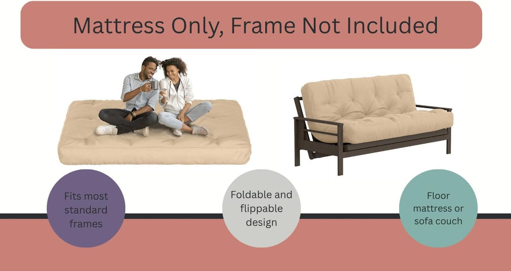 Royal Sleep Products by The Futon Factory 12 inch Foam Futon Mattress - Solid...