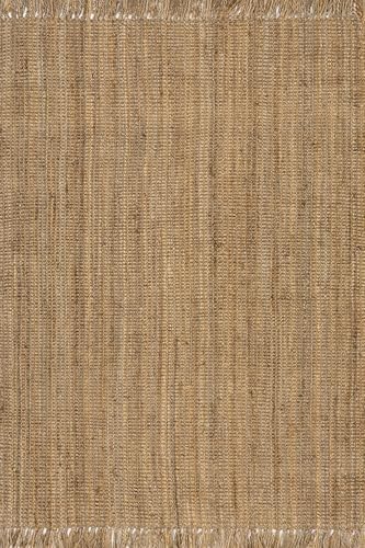 nuLOOM Daniela Natural Solid Flatweave Area Rug, 3' x 5'