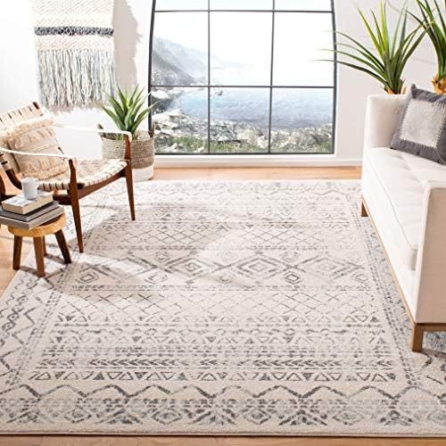 SAFAVIEH Tulum Area Rug 8'x10', Boho Ivory & Grey TUL268A