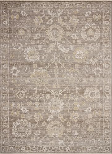 Loloi Magnolia Home Pace Taupe/Wheat 5'-3" x 7'-6" Area Rug