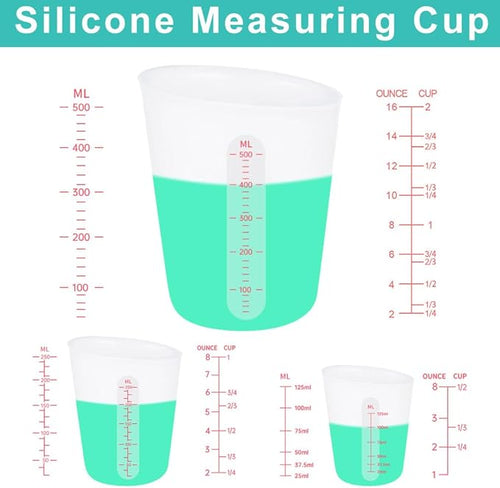 6 PCS Silicone Cup Set, 250ml and 125ml - Image 2