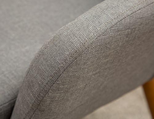 Roundhill Furniture Tuchico Contemporary Fabric Accent Chair,Arm Rest, Gray