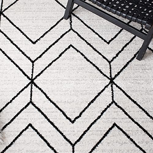 SAFAVIEH Adirondack Area Rug 9'x12', Modern Ivory & Black ADR241A