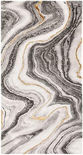 SAFAVIEH Craft Collection Accent Rug - 4' x 6', Grey & Gold, Mode...