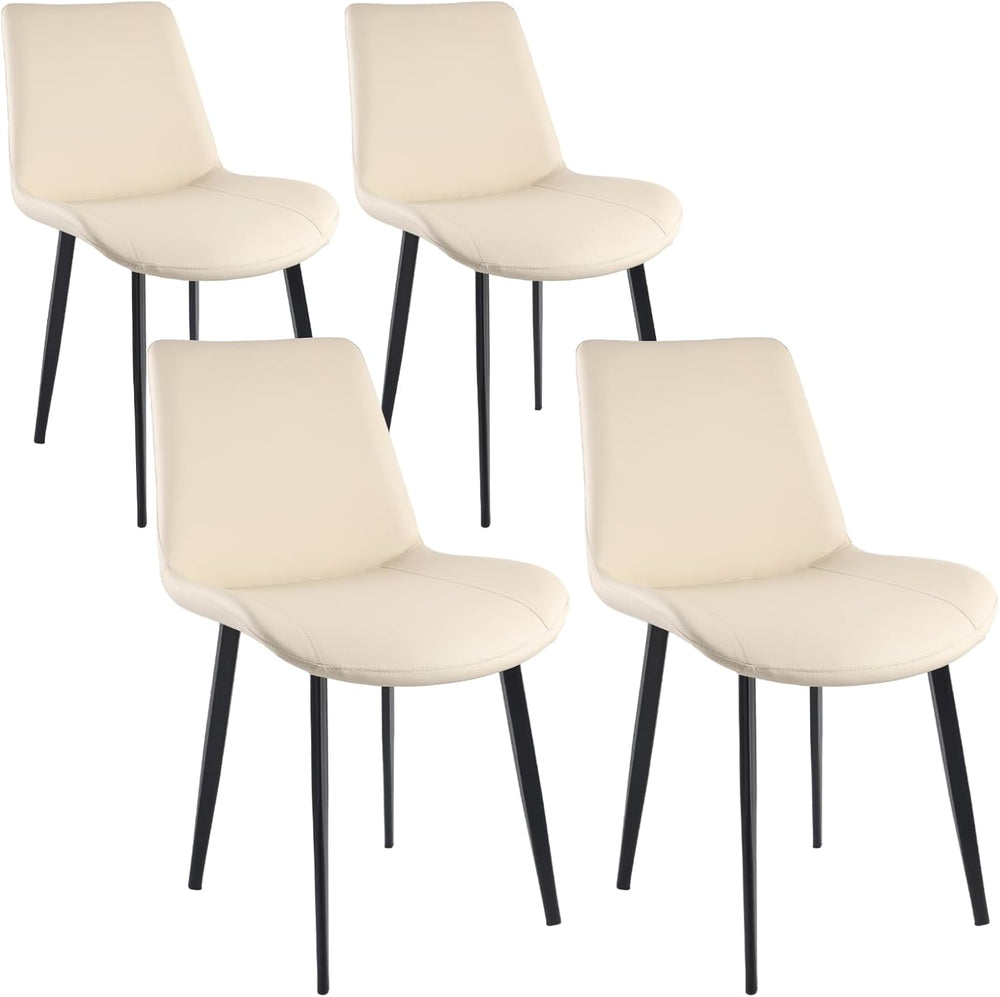 Dining Chairs, Modern PU Leather Dining Chairs, Dining Room Chairs with Sturd...