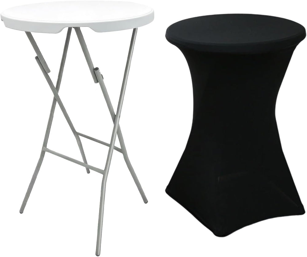 32 inch Cocktail Table, 43in Tall Foldable High Top Folding Table