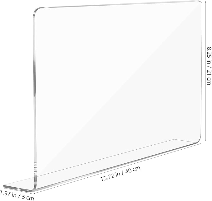 PRETYZOOM Acrylic Sink Water Splash Guard, 15.7x8 Inches Sink Splash Guards - Image 5