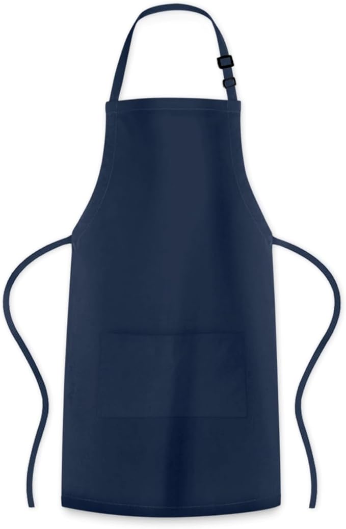 Adjustable Bib Apron 100% Polyester Kitchen Aprons Waterdrop Resistant Aprons - Image 8