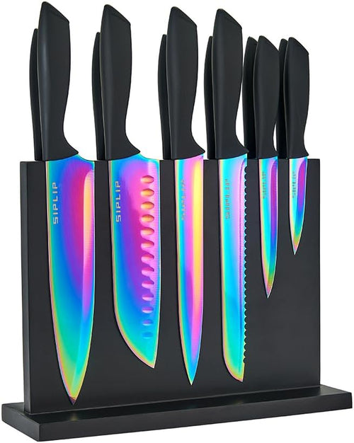 15-Piece High Carbon Stainless Steel Kitchen Knife Set by SipLip