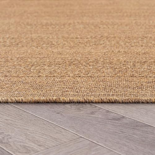 Rugshop Border Jute-Style Indoor Outdoor Area Rug Natural/Jute 5' x 7'