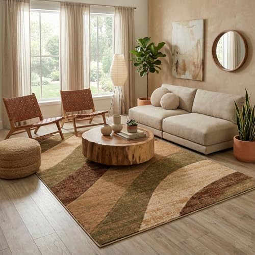 Well Woven Good Vibes Cecilia Multi Color Brown 5'3" x 7'3"...