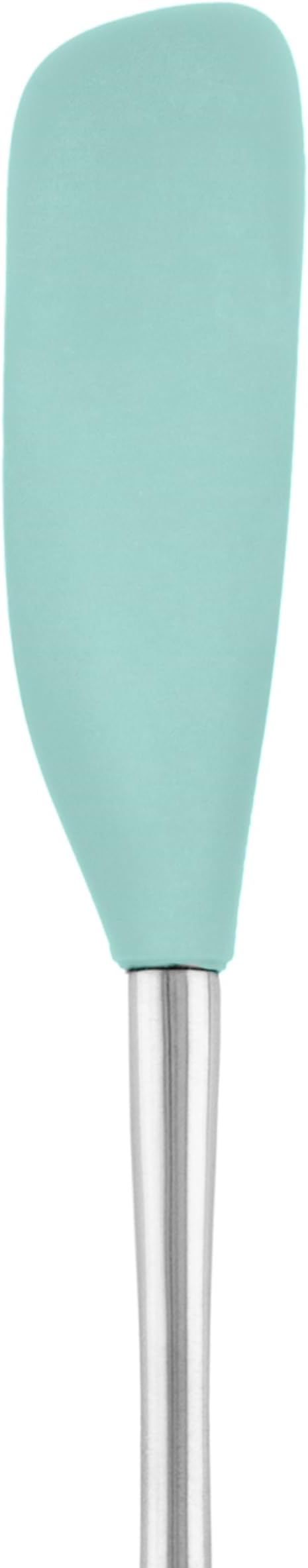 Tovolo Jar Spatula Silicone Long Stainless Steel Handle Spatula Aqua Seafoam - Image 2