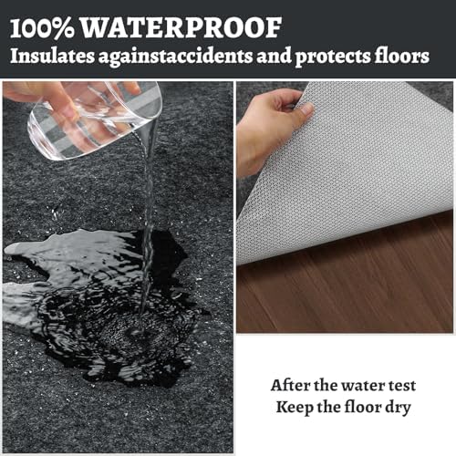 100% Waterproof Rug pad, 6x9 ft Area Rug Non-Slip Rug Pads, Carpet Pads for A...