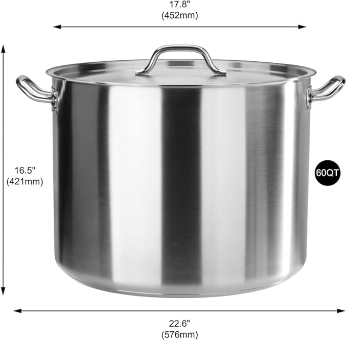 New Star Foodservice 60 Qt Stainless Steel Stock Pot - Image 2