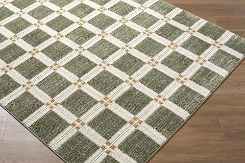 Hauteloom Talos Living Room, Bedroom Area Rug - Contemporary Geometric Square...