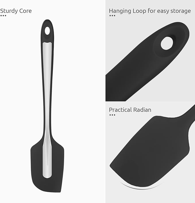 Heat Resistant Silicone Large Spatula: U-Taste 600ºF High Heat Flexible 11.38in - Image 6