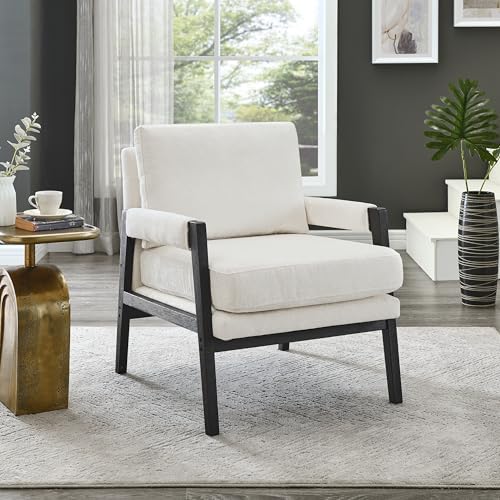 Roundhill Furniture Kelly Mid-Century Modern Chenille Upholstered Accent Armc...