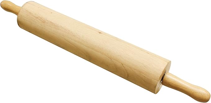 TrueCraftware- 13" Wooden Rolling Pin 3-1/4" Diameter- Wooden Roll Pin Dough by Unknown