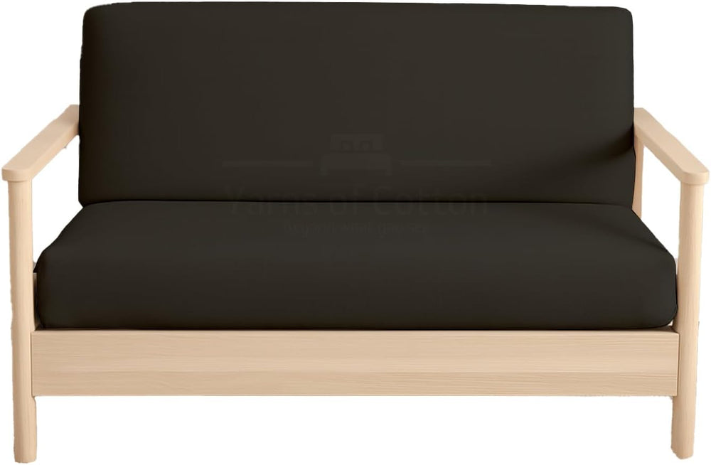 Full Size Futon Covers - 100% Egyptian Cotton Futon Slipcovers Black
