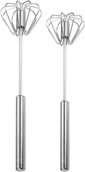 Semi-automatic Whisk, Stainless Steel Egg Beater, Versatile Milk Frother by Unknown