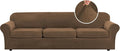 H.VERSAILTEX Modern Velvet Plush 4 Piece High Stretch Sofa Slipcover Furniture by HVERSAILTEX