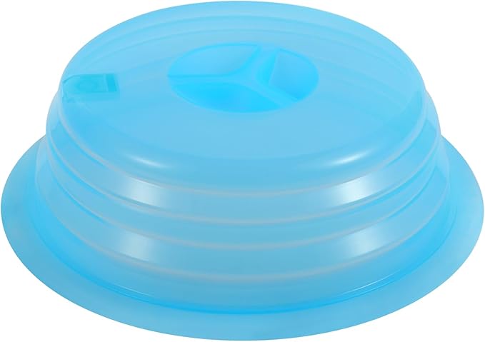 Kichwit Silicone Microwave Plate Cover Collapsible, Dishwasher Safe and BPA Free - Image 5