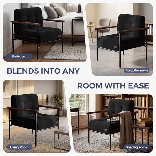 MAXYOYO Accent Chair, Modern Living Room Chair with Metal Frame