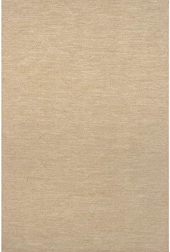 nuLOOM Alessi Tan Solid Hand Woven Area Rug, 5' x 8'