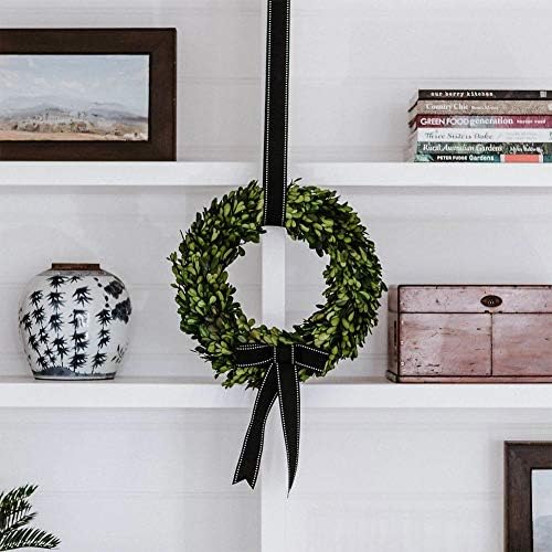 Preserved Boxwood Wreath, 11 Inches, Green Wreath for All Seasons Indoor Use ...