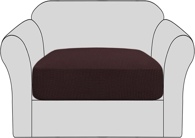 H.VERSAILTEX Stretch Couch Cushion Covers Individual Seat Sofa Chair Slipcovers by HVERSAILTEX