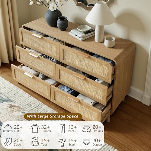 FORTUNETEC Dresser and Nightstand Sets, 3 Piece Bedroom Set, Oak