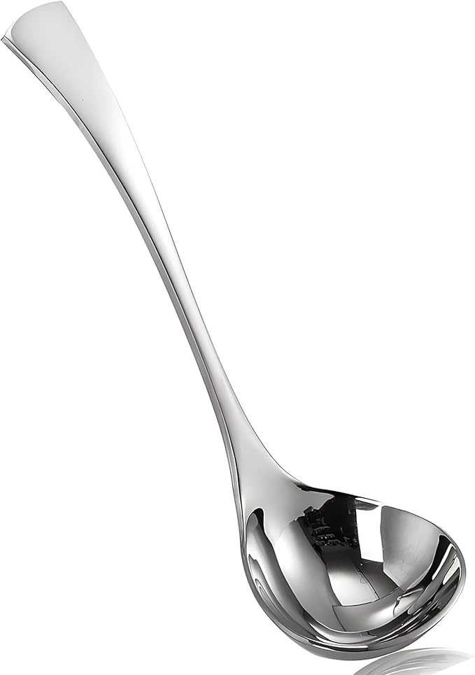 Comicfs Gravy Ladle, 18/10 Stainless Steel Soup Ladle, Small Soup Ladles by Comicfs