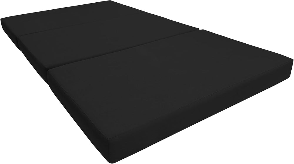 D&D Futon Furniture Portable Trifold Mattress, Foldable Foam Mattresses S...