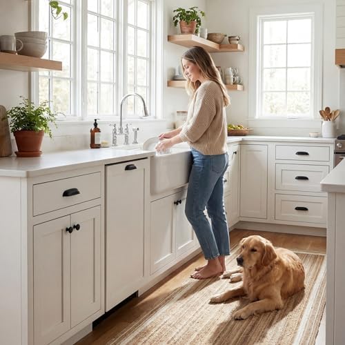 nuLOOM Rikki Off White Bordered Power Loomed Area Rug, 5' x 8'