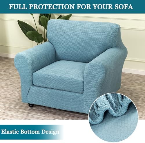 FUANGUI 2 Piece Chair Covers Armchair Arm Covers Chair Couch Covers
