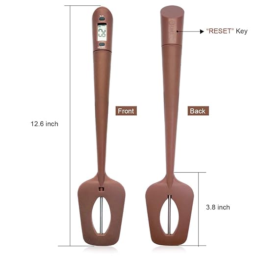 Efeng Candy Spatula with Thermometer Built in and Pot Clip – Fast Instant Read - Image 4