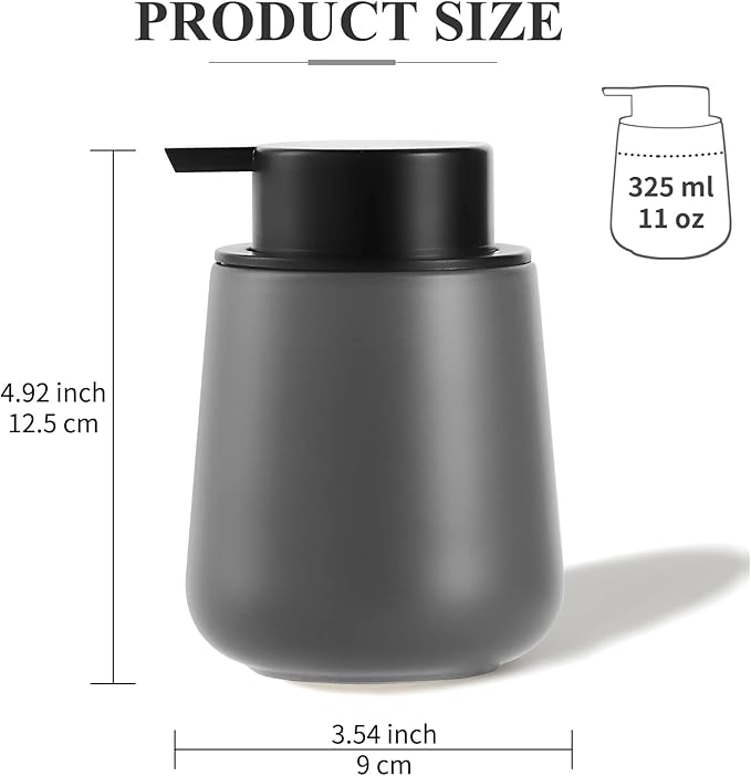 BosilunLife Foam Soap Dispenser - 12 oz Bathroom Lotion Hand Pump Dispenser - Image 5