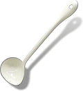 White Soup Ladle Spoons 12.2 Inch Big Serving Cooking Spoons Enamel Steel Stew by Roadmap