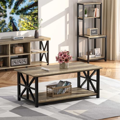 GreenForest Round Corners Coffee Table for Living Room