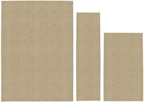 Garland Rug Town Square Beige Tan 3 Piece Set (5'x7', 3'x4', ...