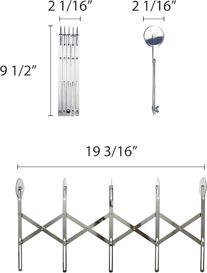 TrueCraftware- 5-Wheel Stainless Steel Adjustable Dough Divider- Pastry Cutter