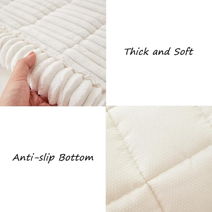 Couch Cover for Dogs Washable, Fuzzy Pet Couch Covers for 3 Cushion Sofa Pet - Image 6
