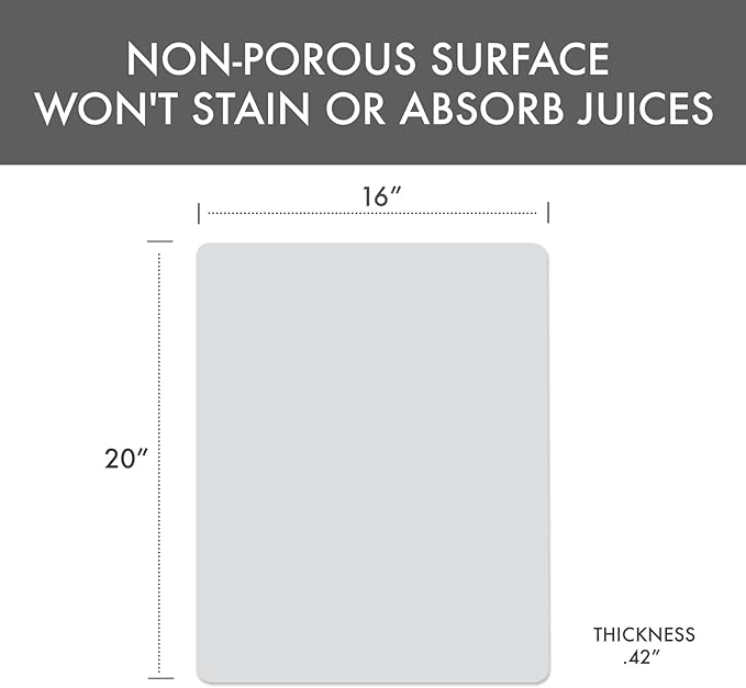 Dexas NSF Certified Polysafe Pastry Board, 16 x 20 Inches, Reversible Kitchen - Image 2