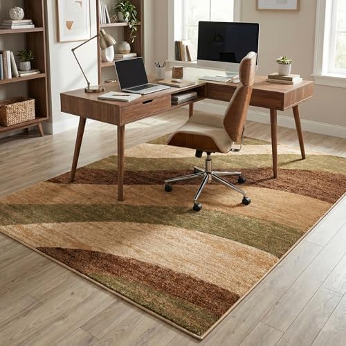 Well Woven Good Vibes Cecilia Multi Color Brown 5'3" x 7'3"...