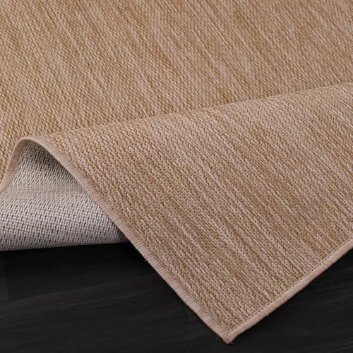 Washable Indoor Outdoor Rug 5x7 Weather Resistant Area Rugs Modern Solid Jute...