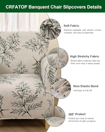CRFATOP Accent Chair Cover, Stretch Armchair Slipcover for Living Room,45
