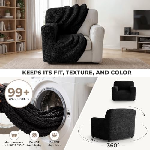 Premium Stretch Couch Covers for Sofa - Sofa Chair Cover Washable, Dogs &...